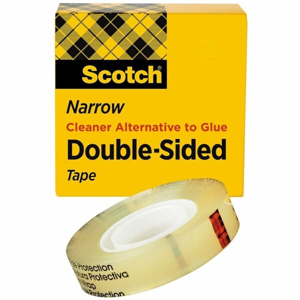 Scotch 665121296 665 Double-Sided Office Tape- 1/2" x 36 yards- 3" Core- Clear 665121296 - main