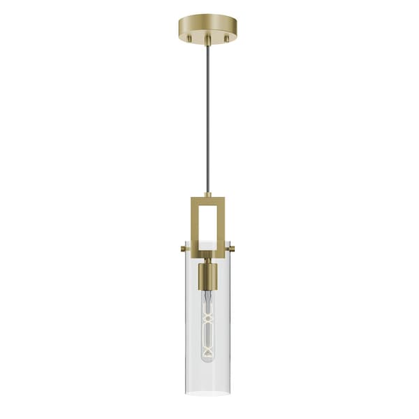 Afx Houston 04in Med Base Pendant Light, Light Antique Brass HOUP04MBLB - main