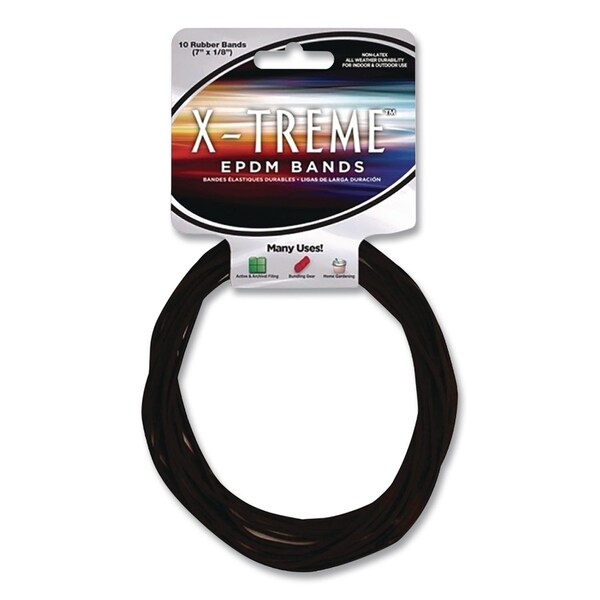 Alliance Rubber X-TREME EPDM Bands, Size 117B, Black, 10PK 02002 - main