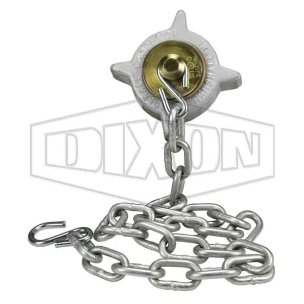 Dixon Hose Cap with Knob Plug, Ring and Chain, 3-1/4 in, Female ACME, Steel, Domestic ME441FS-1 - main