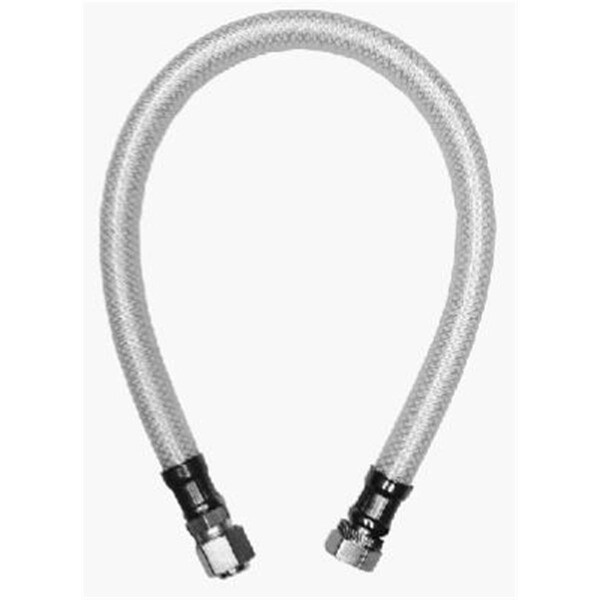 Gourmetgalley 7228-20-38-4 0.38 x 0.38 OD x 20 in. Reinforced Poly Vinyl Faucet Connector GO697768 - main
