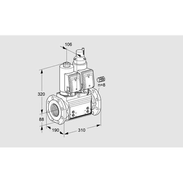 Honeywell Kromschroder Solenoid Gas Safety Valve – VCS Series, 500 mbar, IP65, Class A, Auto Shut-Off KS88206656 - main