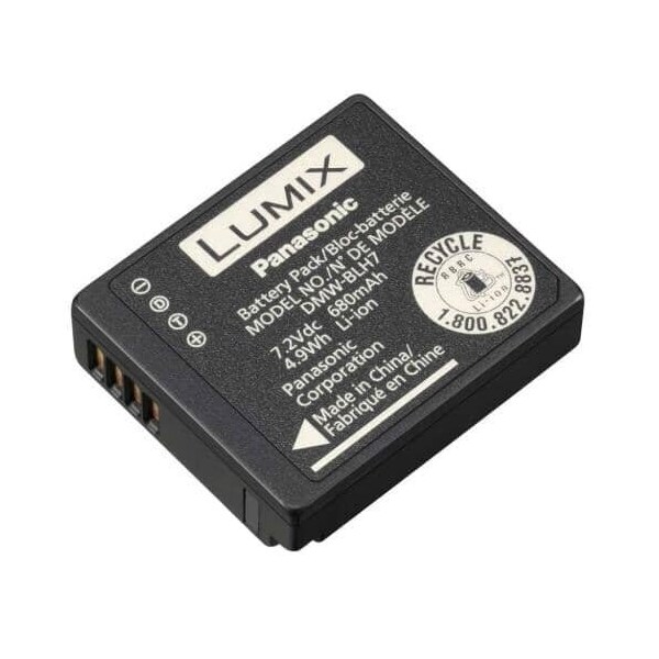 Panasonic DMW-BLH7 Camera Battery - For Camera - Battery Rechargeable - 4.90 Wh - 7.2 V DC DMW-BLH7 - main