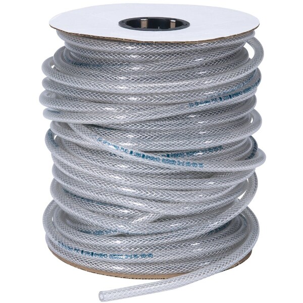 Abbott Rubber 1/2''x1/4''x250 ' Clear T12 Braided PVC Tubing T12005001 - main