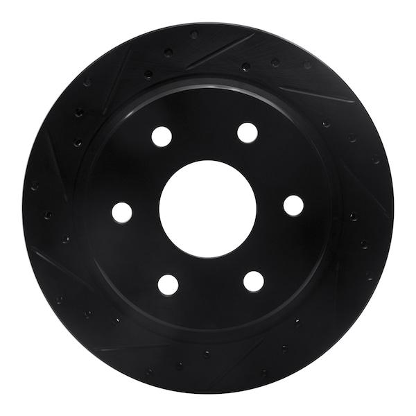 Dynamic Friction Co DFC Brake Rotor - Drilled and Slotted - Black 633-48041L - main