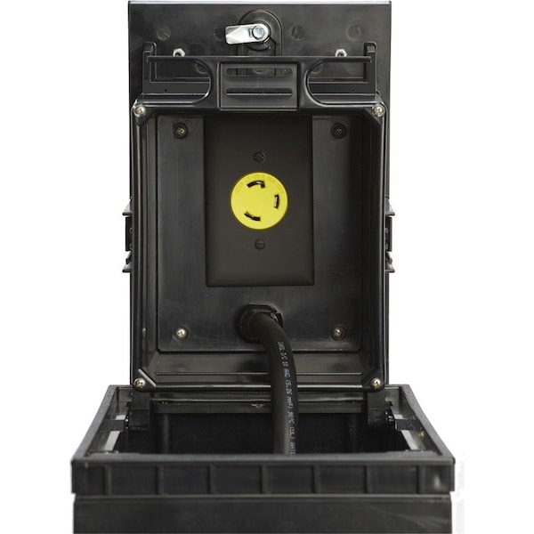 Wiremold Box Cover Assy, Outdoor, GY, L530R Recep XB814CL530GY - main
