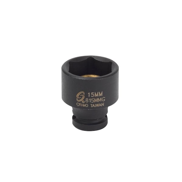 Sunex 1/4 in Drive 15Mm Magnetic Impact Socket 815MMG - main