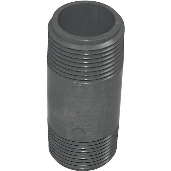 Genova Products Genova P-34-3 Pipe Nipple, 3/4 in, MIP x MIP, PVC, Gray, SCH 80 Schedule, 3 in L 404-030 - main