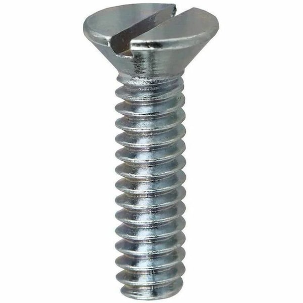 Dottie 1/4"-20 x 3/4 in Slotted Flat Machine Screw, Zinc Plated Carbon Steel, 100 PK FM1434 - main