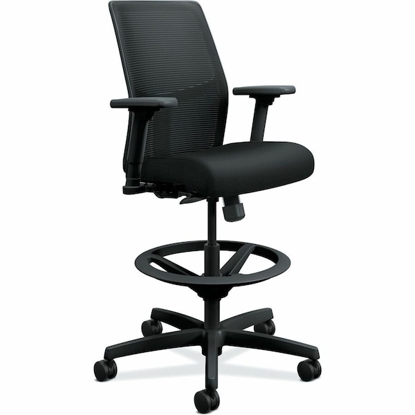 Hon Ignition Seating Mesh Back Task Stool - Black Seat Color - Black Frame Color - Low Back - 5-star I2S1AMBLC10T - main