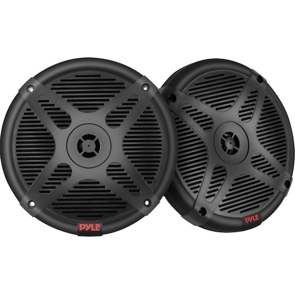 Pyle 6.5 Inch Dual Marine Speakers - Waterproof, Bluetooth Compatible, Amplified Audio Stereo PLMRF65MB - main