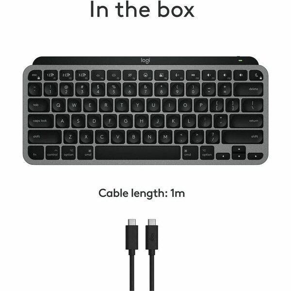 Logitech MX Keys Mini Wireless Keyboard for Mac Space Grey 920