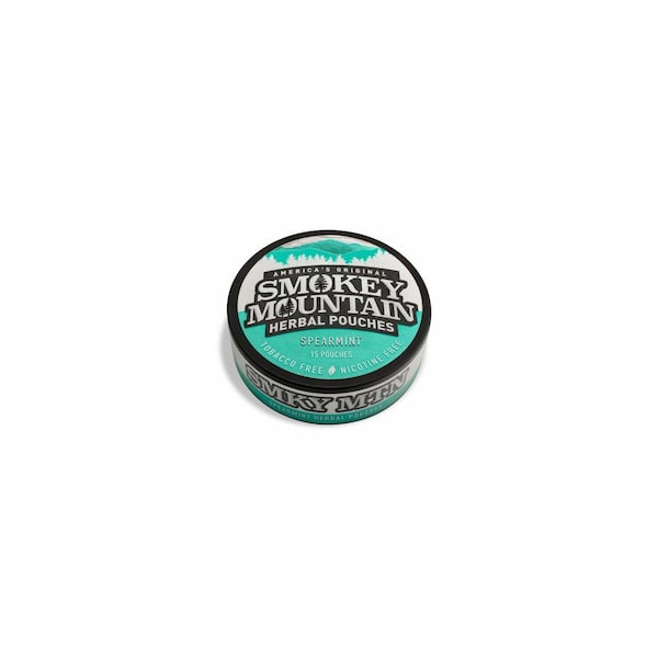 Smokey Mountain Chew Smokey Mountain 03790 Caffeinated Pouch, Spearmint, 15 Count, Can 3790 - main