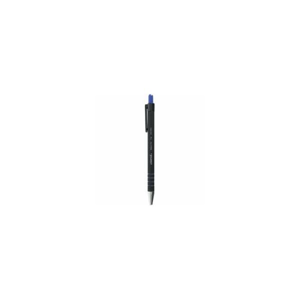 Universal One Comfort Grip Retrctble Pen, Blu, Fine, 12PK UNV15521 - main