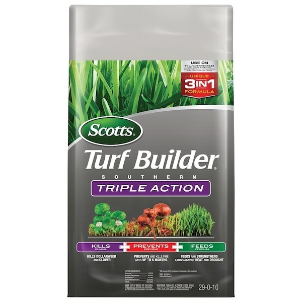 Scotts Turf Builder Southern Triple Action Fertilizer, Granule, Fertilizer, Pink Bag 26007B - main