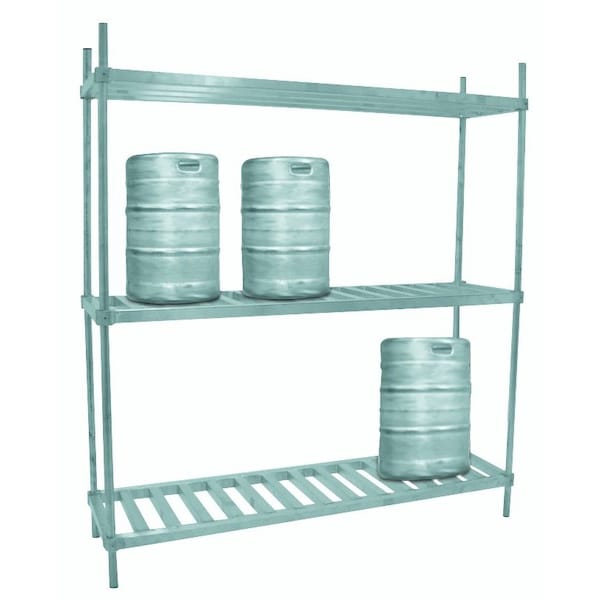 Advance Tabco Special Value Keg Rack 80 in.W x 20 in.D x 76 in.H KR-80-X - main