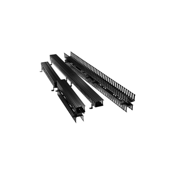 Leviton Cable Management, 80" Vertical Front & Rear Duct, Black 4980L-VFR - main