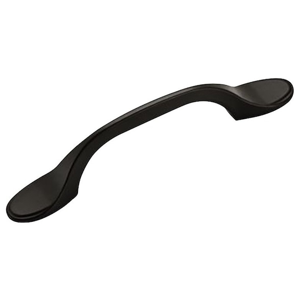 Amerock Allison Series Cabinet Pull, 5 in L Handle, 1116 in H Handle, 1 in Projection, Zinc, Matte Black BP21935FB - main