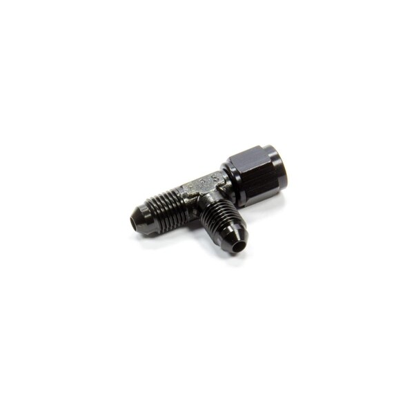Fragola 498302-BL Black -4 AN Male to Female T-Swivel on Run Fitting FRG498302-BL - main