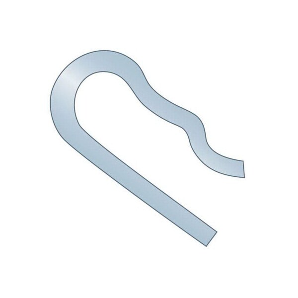 Huyett Bridge Pin, Zinc Plated Spring Steel, 0.032 in Wire Dia x 0.359 in Length x Fits 7/64 in Shaft BP-145 - main