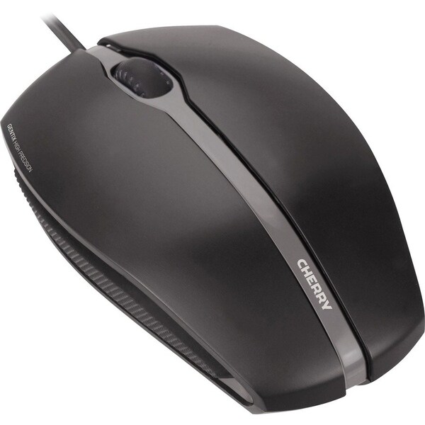 Cherry Gentix - Black Optical Mouse 1000 Dpi W/Solid Rubber Sides 1.8 Meter JM-0300-2 - main
