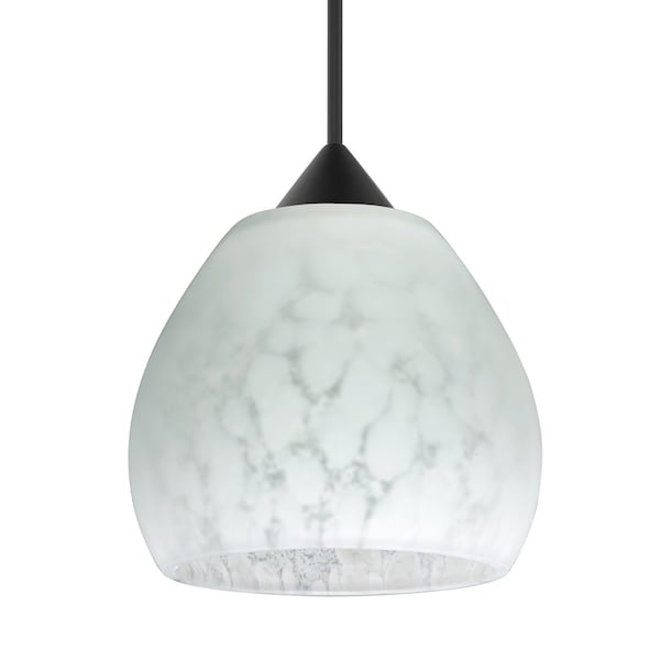 Besa Lighting Besa Tay Tay Pendant, Carrera, Black Finish, 1x 5W LED 1XT-560519-LED-BK - main