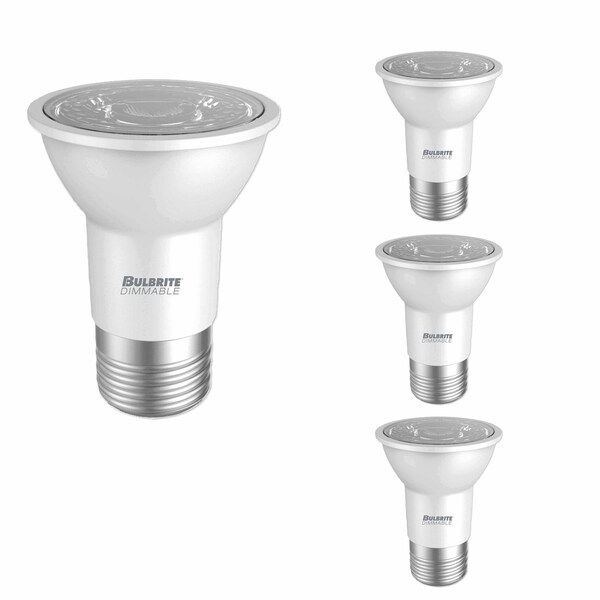 Bulbrite LED Filament 6.5W Dimmable PAR16 Light Bulbs, Frost Glass, Medium E26 Base, 3000K, 500lu, 4PK 862812 - main