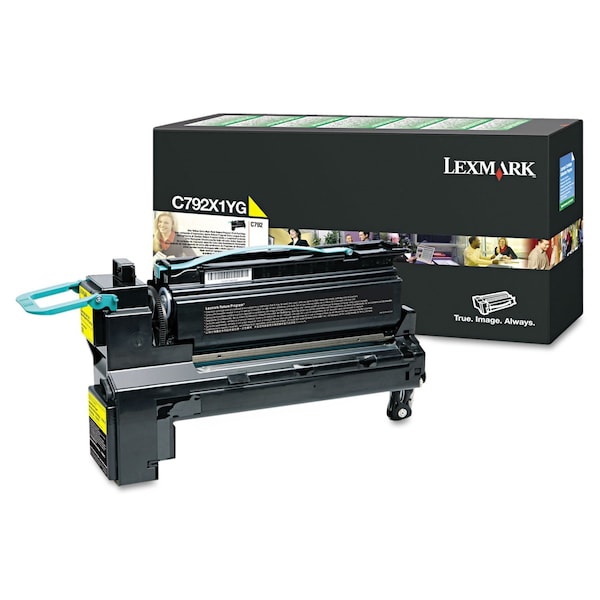 Lexmark Toner Cartridge, 20000 Page-Yield, Yellow, Max. Page Yield: 20, 000 C792X1YG - main
