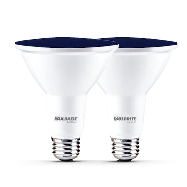 Bulbrite 90-W Equivalent, Blue Color PAR38 Weatherproof Outdoor E26 Medium Base Flood LED Light Bulb COLOR 861911 - main