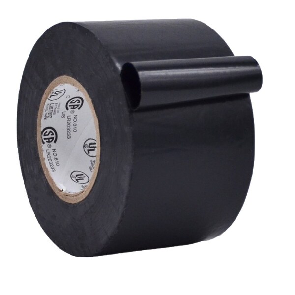 Wod Tape ETB866MS Premium Grade Electrical Tape General Purpose Black 2 in. x 66 Ft., 48PK WOD ETB866MS-02000-48-66-BLA - main