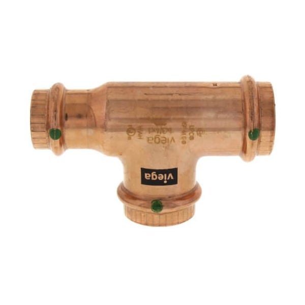 Viega ProPress tee P1 1 P2 0.75 P3 1 copper 77427 - main