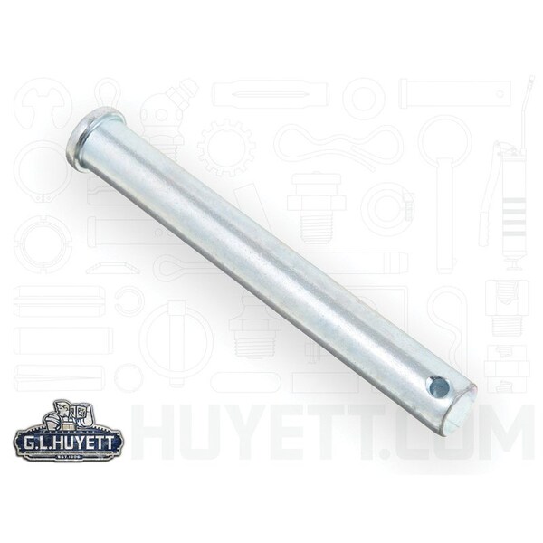 Huyett Clevis Pin, Zinc Plated, 0.500 in Dia x 3.766 in Overall L x 4.000 in Shank L x 0.156 in Hole Dia CLPZ-0500-4000 - main