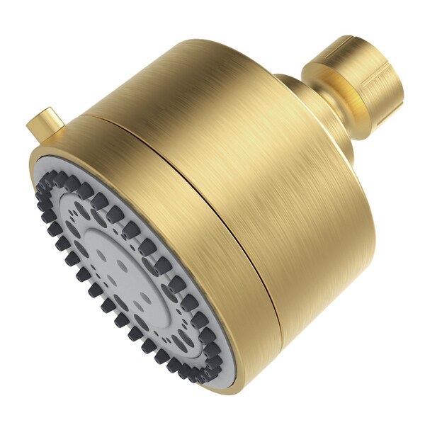 Kingston Brass 3" Round 5-Function ABS Shower Head, Brushed Brass KX8757 - main