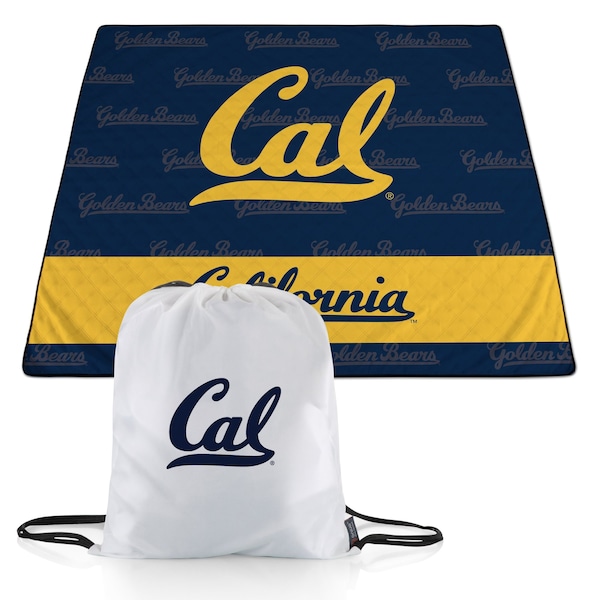 Picnic Time Family Of Brands NCAA Cal Bears Impresa Picnic Blanket - Lightweight Beach Blanket - Machine Washable 819-01-999-076-0 - main