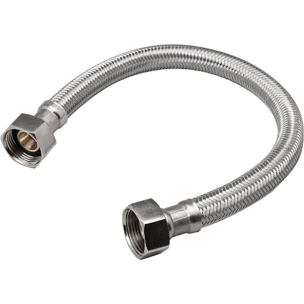 Do It Best 3/4'' FIP x 3/4'' FIP x 24'' Braided Stainless Steel Water Heater Connector 496-218DIB - main