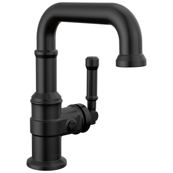 Delta Broderick Single Handle Bathroom Faucet In Matte Black 584SH-BL-DST - main