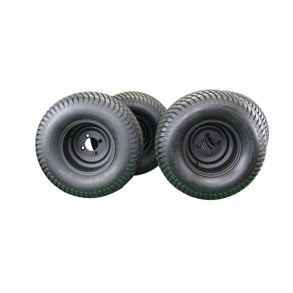 Antego 22x11.00-10 Turf tire with 10x7 Matte Black Wheels for Golf Cart Single A1070128010030422110010 - main