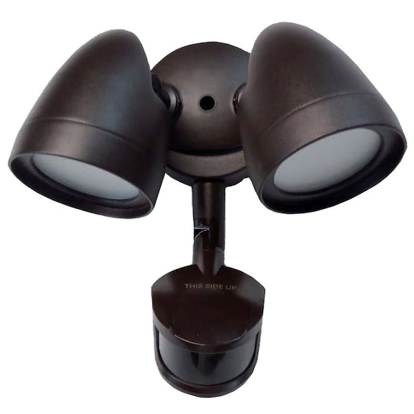 Eti SC2HD2400LM8CP3SVBZ Security Light, 120 VAC, 7, 14 W, 2Lamp, LED Lamp, 600 to 1200 Lumens 51406111/51402241 - main