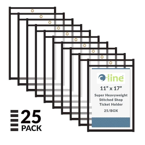 C-Line Products Shop Ticket Holders, 2 Side, 11 x 17", PK25 46117 - main
