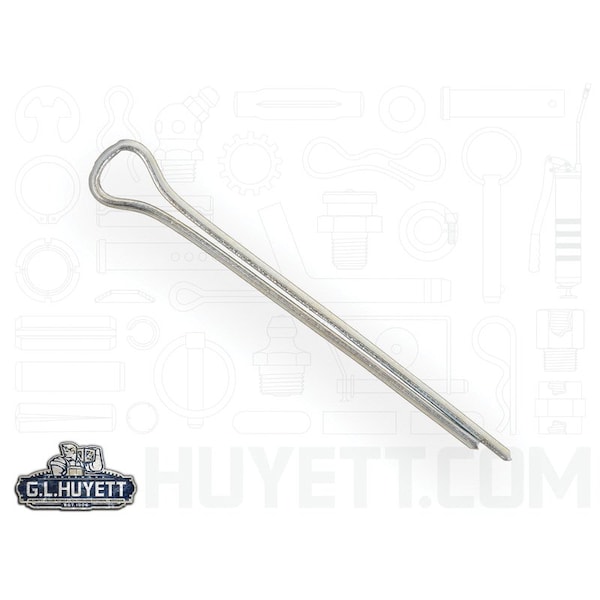 Huyett Cotter Pin, Zinc Plated Carbon Steel, 0.047 in Dia x 0.625 in Effective Length CP-046-0625 - main