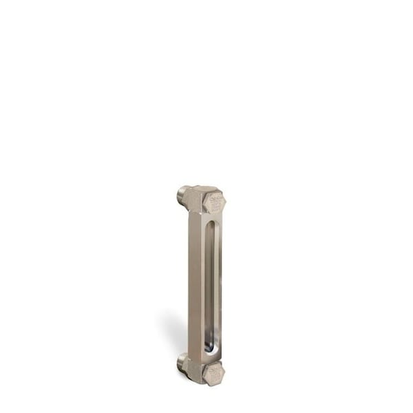 Oil-Rite Standard Aluminum Liquid Gauge with 3in. to 12in. Centerline - 6in., 1/2in. Male NPT Adapters B3540-10600BN3W - main