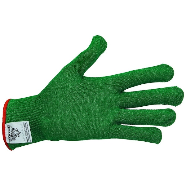 Workhorse Color-Coded Cut-Resistant Hand Protection Gloves, FDA-Compliant, A8, 13 Gauge WH A513-GRN-XLG - main