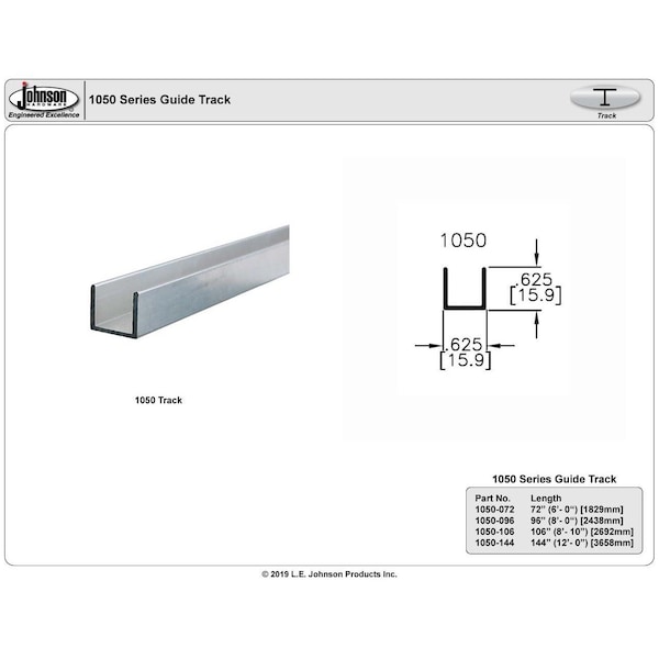 Le Johnson Guide Channel 72 in 1050 Series 1050-072 - main