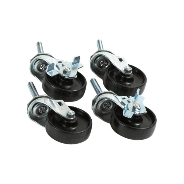 Partners Brand Casters, for Vertical Paper Cutter, Black, 4 PK KPCAST1 - main