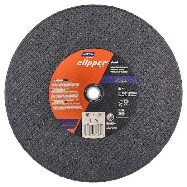 Saint-Gobain Abrasives CUT-OFF WHEEL 14 in.X1 in. 70184601493 - main
