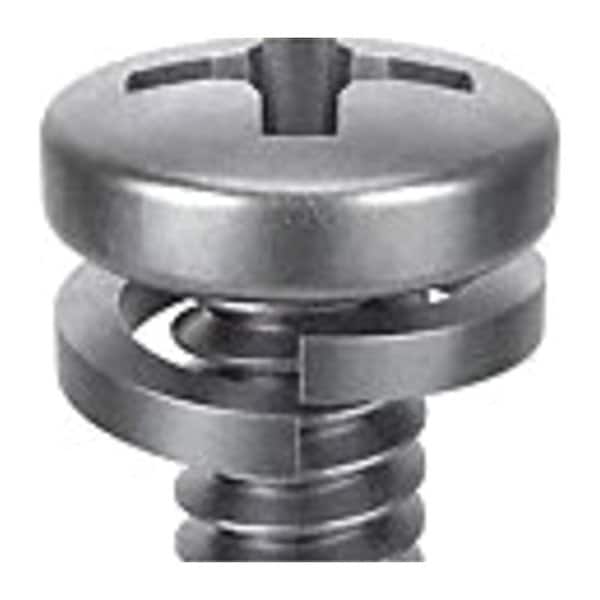 Zoro Select #4-40 x 1/8 in Phillips Pan Machine Screw, Passivated 18-8 Stainless Steel, 10 PK 1-PPL-4C-18 - main