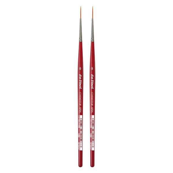 Da Vinci COSMOTOP-SPIN Rigger Brush, Synthetic, Acrylic & Watercolor, Pointed Liner, Series 5880, Size 0, 2PK VA-1280_0 - main