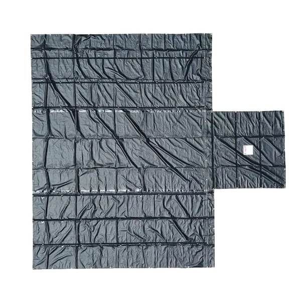 Mytee Products Airbag / Parachute Fabric Ultra Light Lumber Tarp 20x27 6ft Drop Black & Black, 2PK LT6FT-ABx2 - main