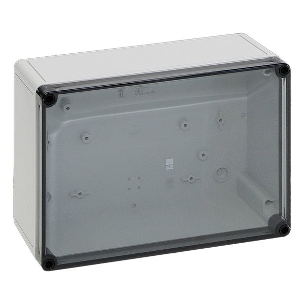 Rittal Screws Electrical Enclosure, 180 mm H, 90 mm D, 254 mm W, 4X, Fiber-Glass Reinforced Polycarbonate 9520100 - main