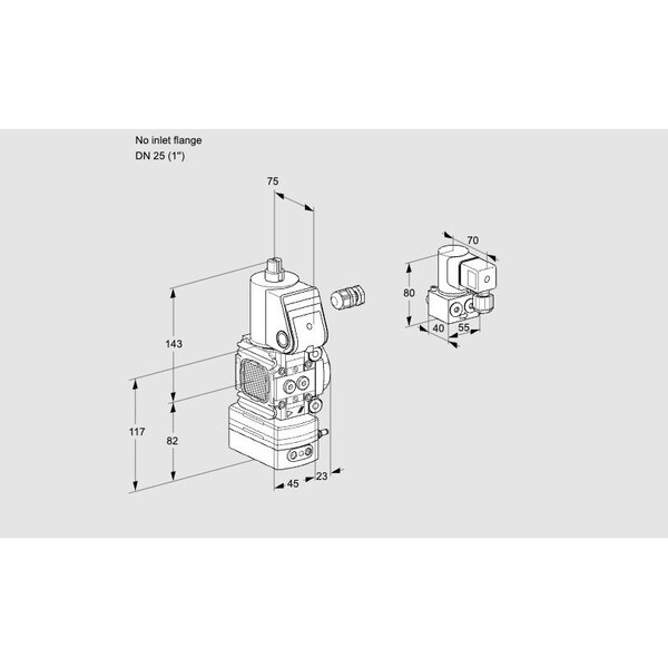 Honeywell Kromschroder VAD1-/25R/NW-50A KS88001393 - main